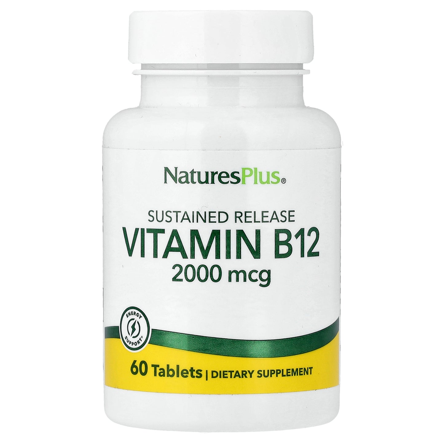 NaturesPlus, Vitamin B12, Sustained Release , 60 Tablets