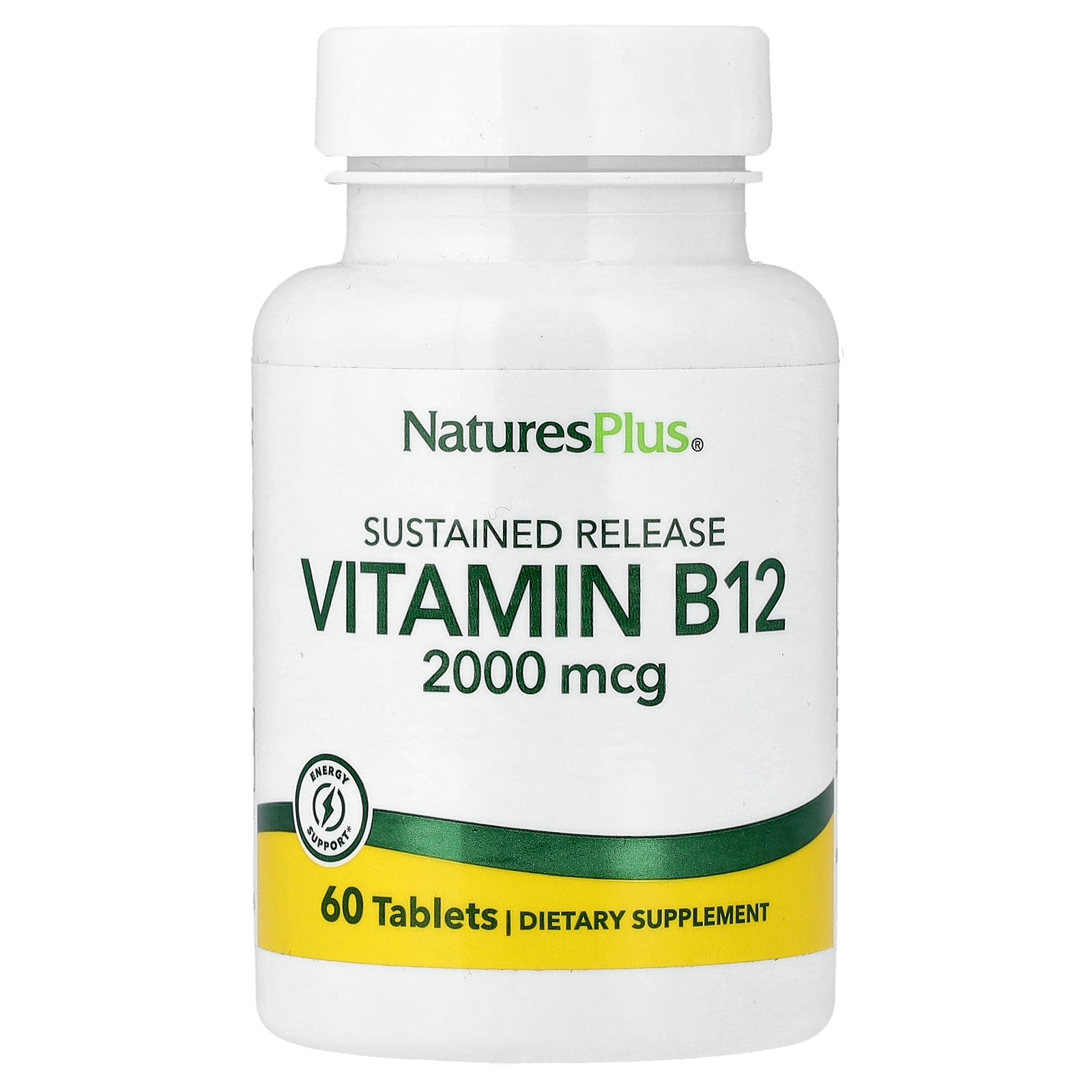 NaturesPlus, Vitamin B12, Sustained Release , 60 Tablets
