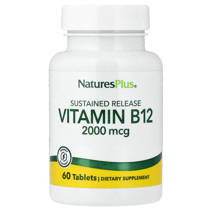 NaturesPlus, Vitamin B12, Sustained Release , 60 Tablets
