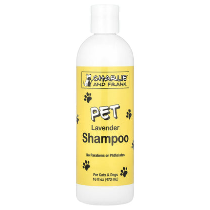 Charlie and Frank, Pet Shampoo, For Cats & Dogs, Lavender, 16 fl oz (473 ml)