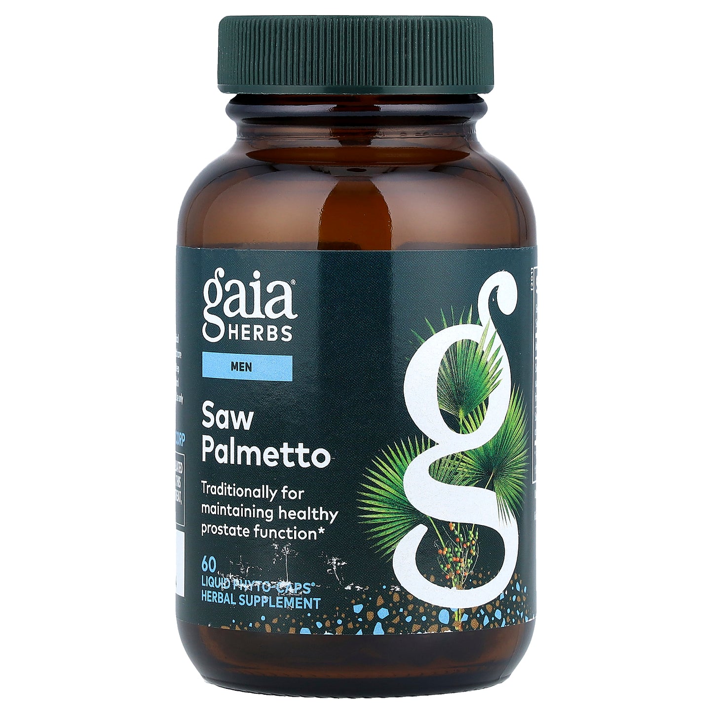 Gaia Herbs, Men, Saw Palmetto, 60 Liquid Phyto-Caps®