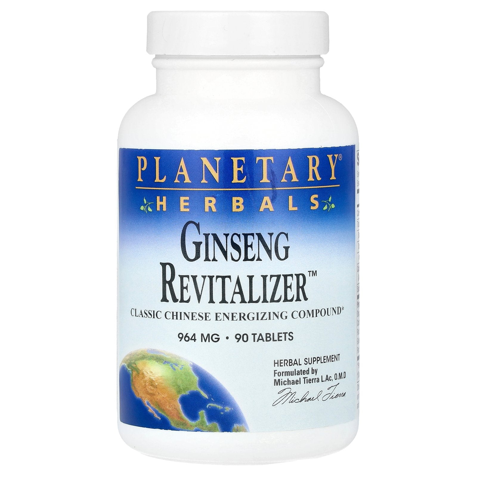 Planetary Herbals, Ginseng Revitalizer™, 90 Tablets