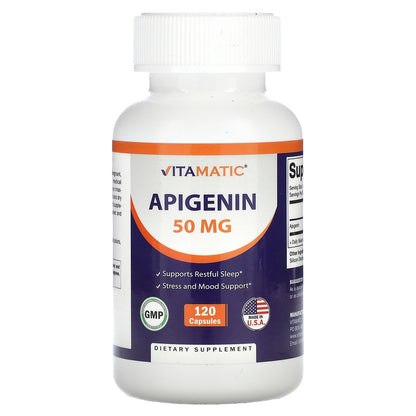 Vitamatic, Apigenin, 50 mg, 120 Capsules
