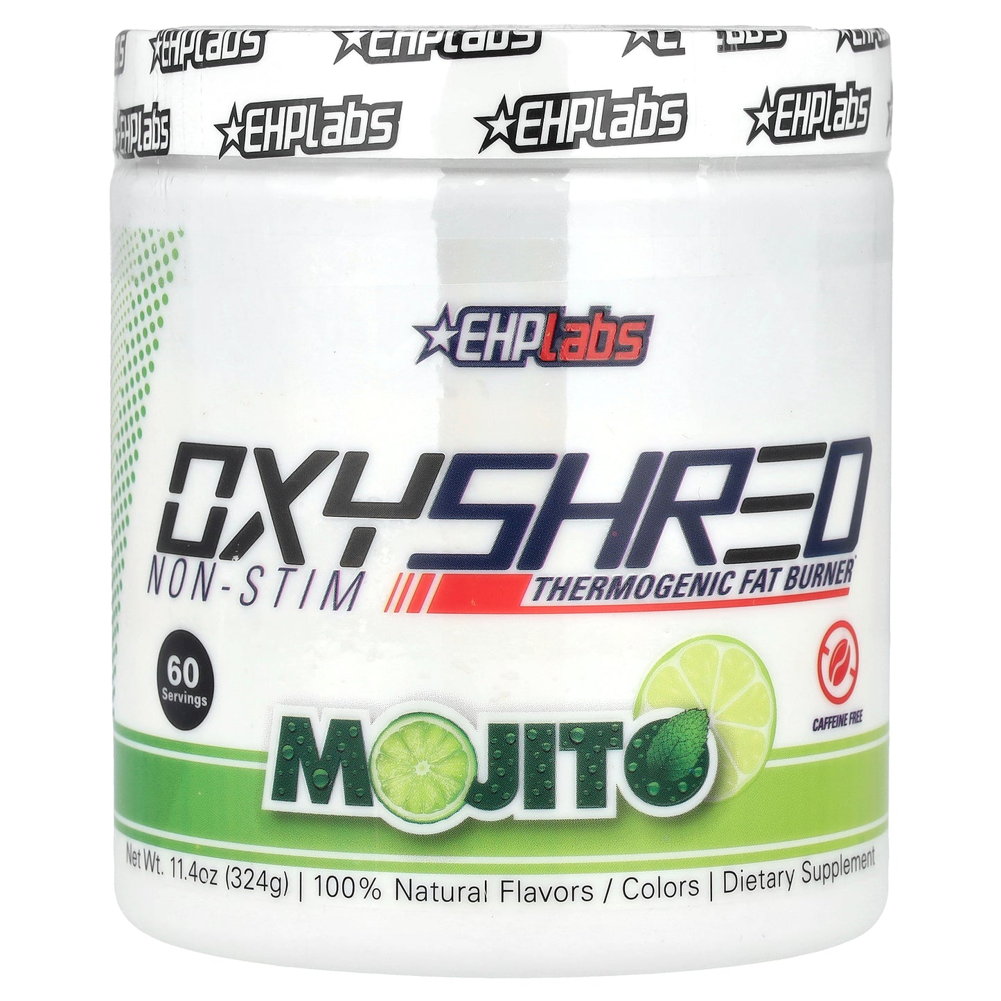EHPlabs, OxyShred Non-Stim, Thermogenic Fat Burner, Mojito, 11.4 oz (324 g)