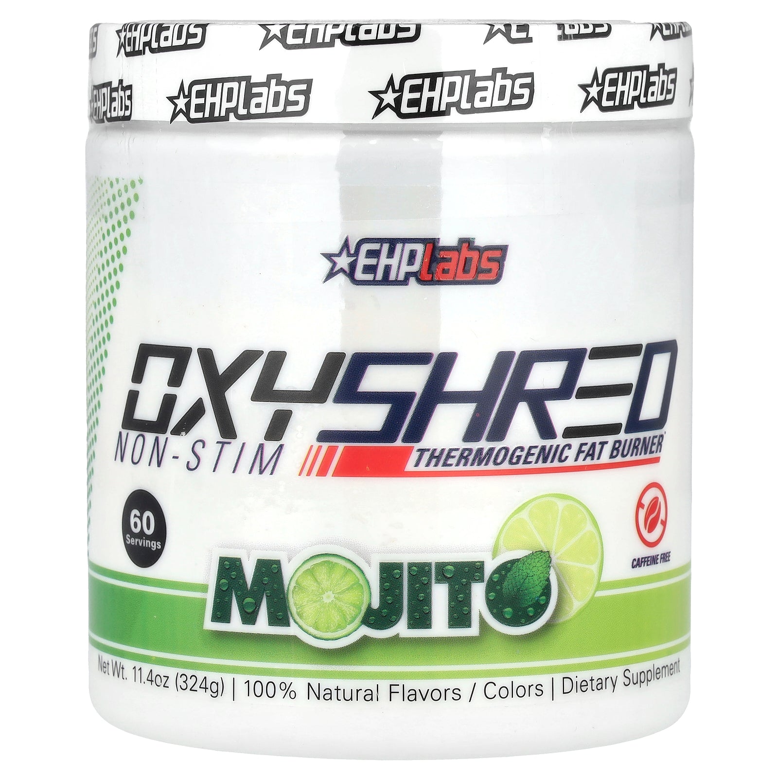 EHPlabs, OxyShred Non-Stim, Thermogenic Fat Burner, Mojito, 11.4 oz (324 g)
