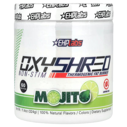 EHPlabs, OxyShred Non-Stim, Thermogenic Fat Burner, Mojito, 11.4 oz (324 g)
