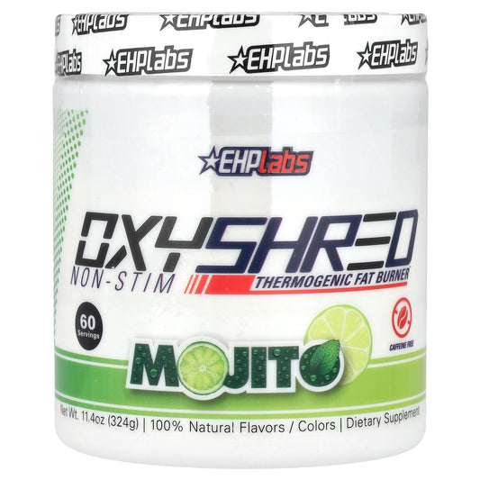 EHPlabs, OxyShred Non-Stim, Thermogenic Fat Burner, Mojito, 11.4 oz (324 g)