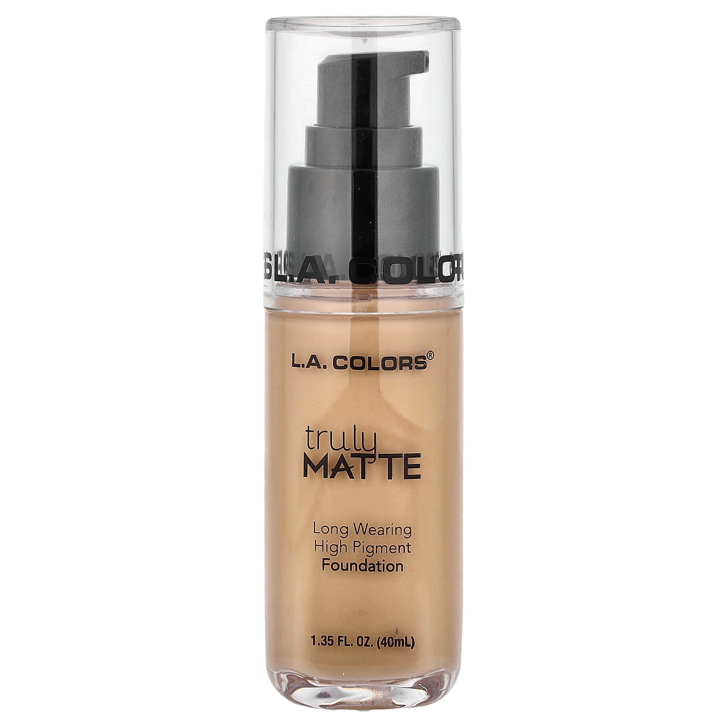 L.A. Colors, Truly Matte Foundation, CLM354 Soft Beige, 1.35 fl oz (40 ml)