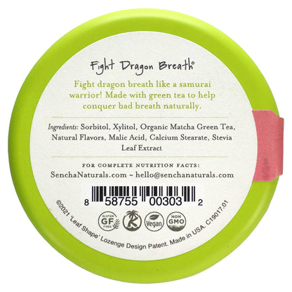 Sencha Naturals, Green Tea Mints, Pink Dragon Fruit, 1.2 oz (35 g)