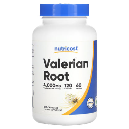Nutricost, Valerian Root, 120 Capsules (2,000 mg per Capsule)