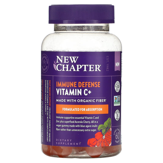 New Chapter, Immune Defense Vitamin C+, Citrus, 60 Gummies