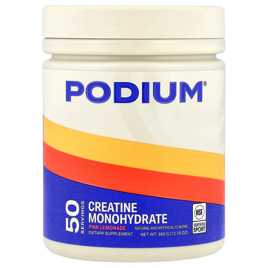 Podium Nutrition, Creatine Monohydrate, Pink Lemonade, 12.7 oz (360 g)