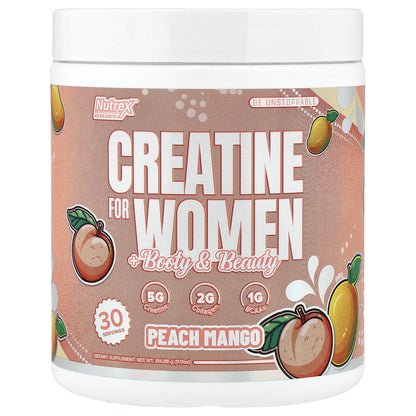 Nutrex Research, Creatine for Women + Booty & Beauty, Peach Mango, 11.11 oz (314.98 g)