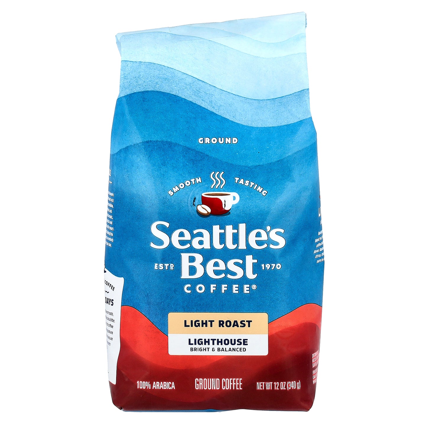 Seattle's Best Coffee, Lighthouse, Coffee, Ground, Light Roast, 12 oz (340 g)