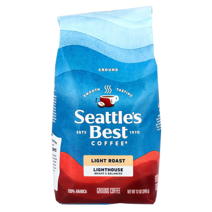 Seattle's Best Coffee, Lighthouse, Coffee, Ground, Light Roast, 12 oz (340 g)