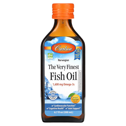 Carlson, Norwegian, The Very Finest Fish Oil, Natural Orange, 6.7 fl oz (200 ml)