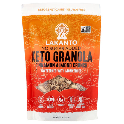 Lakanto, Keto Granola, Cinnamon Almond Crunch, 11 oz (312 g)