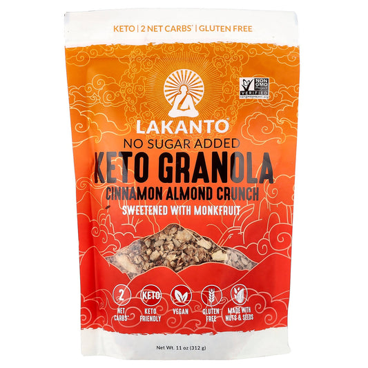 Lakanto, Keto Granola, Cinnamon Almond Crunch, 11 oz (312 g)