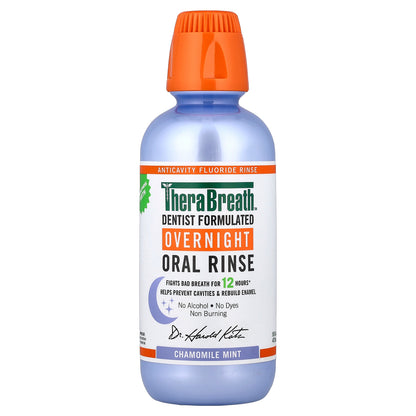 TheraBreath, Overnight Oral Rinse, Chamomile Mint, 16 fl oz (473 ml)