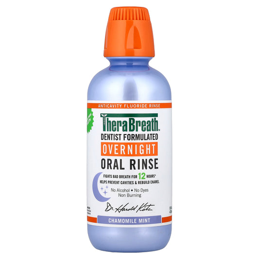 TheraBreath, Overnight Oral Rinse, Chamomile Mint, 16 fl oz (473 ml)