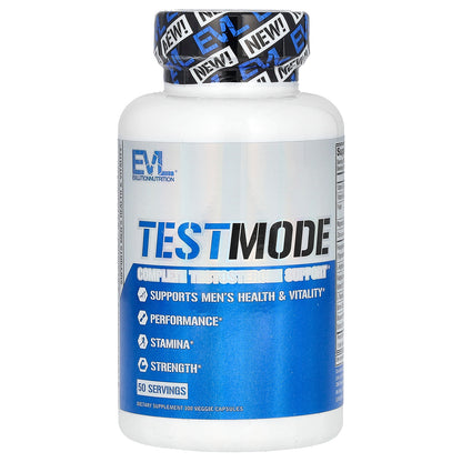 EVLution Nutrition, TestMode, Complete Testosterone Support, 100 Veggie Capsules