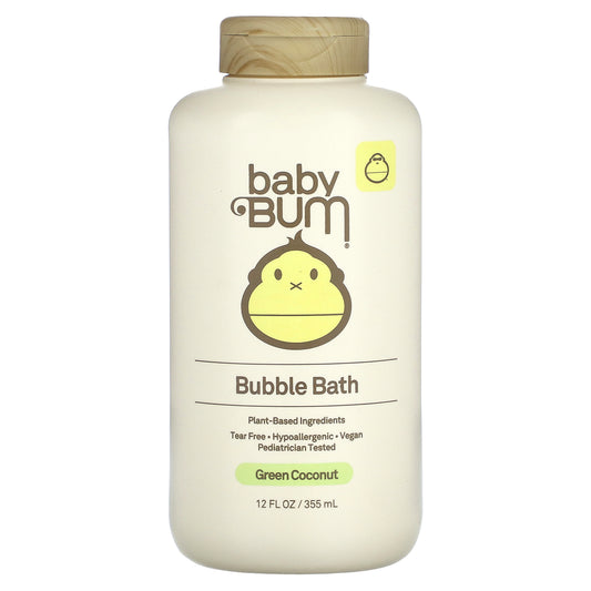 Sun Bum, Baby, Bubble Bath, Green Coconut, 12 fl oz (355 ml)