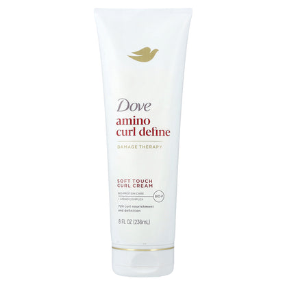Dove, Amino Curl Define, Soft Touch Curl Cream, For Curly, Coily Hair Types, 8 fl oz (236 ml)