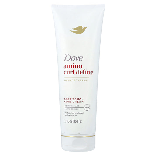 Dove, Amino Curl Define, Soft Touch Curl Cream, For Curly, Coily Hair Types, 8 fl oz (236 ml)