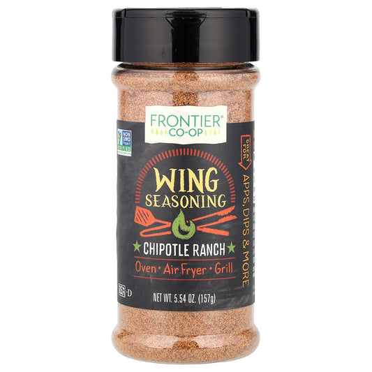 Frontier Co-op, Wing Seasoning, Chipotle Ranch, 5.54 oz (157 g)