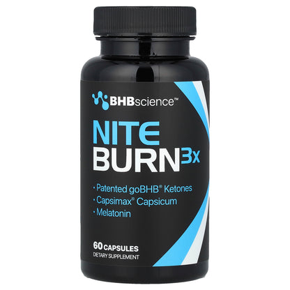 Real Ketones, BHB Science™, Nite Burn 3X, 60 Capsules