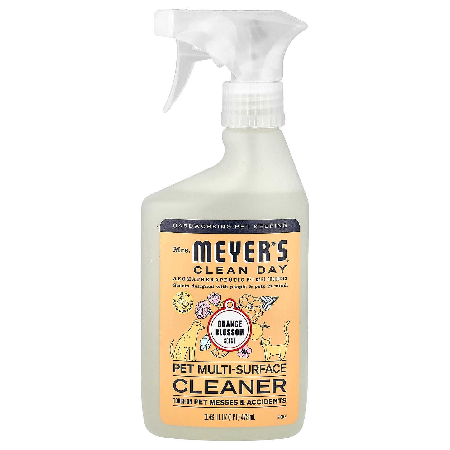 Mrs. Meyers Clean Day, Pet Multi-Surface Cleaner, Orange Blossom, 16 fl oz (473 ml)