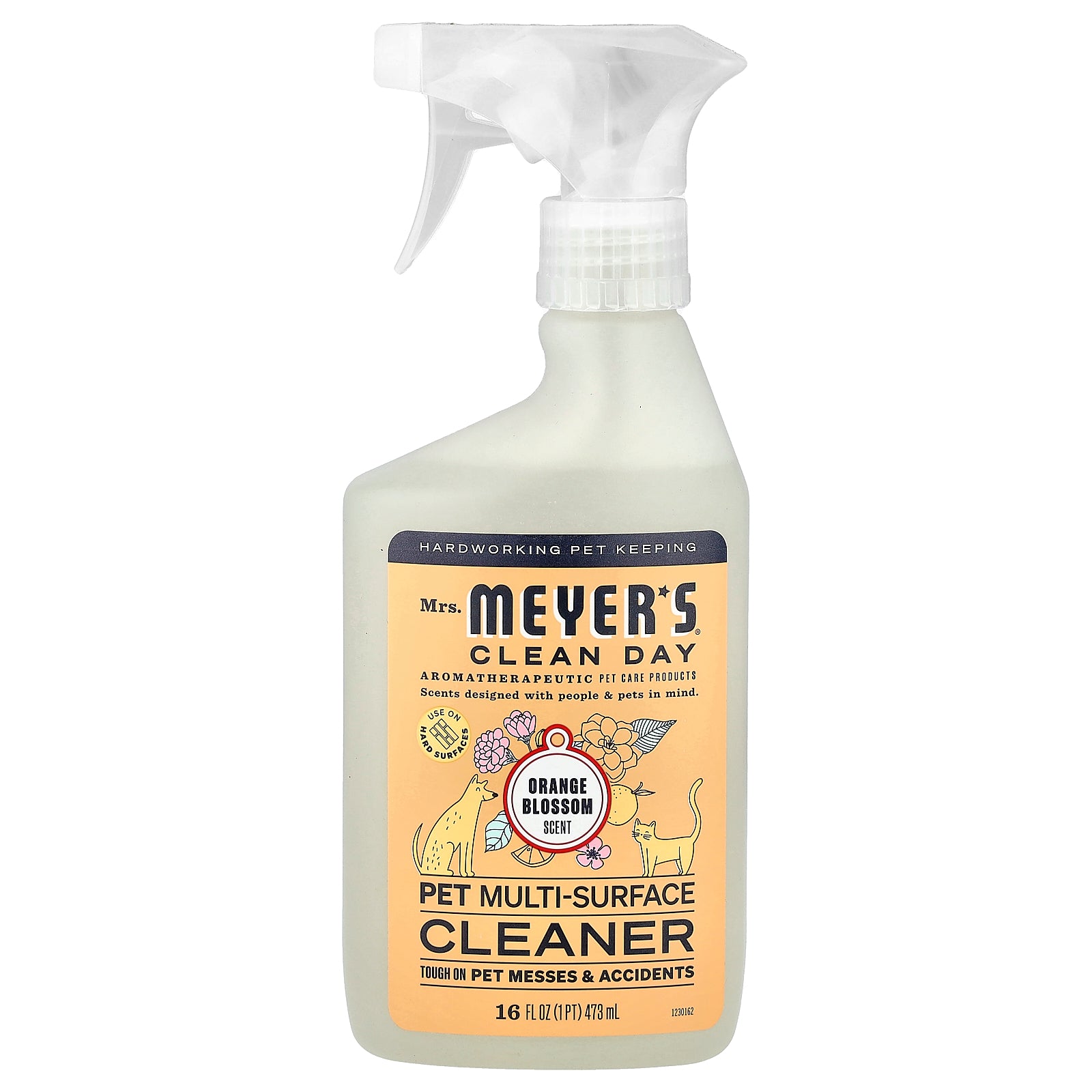 Mrs. Meyers Clean Day, Pet Multi-Surface Cleaner, Orange Blossom, 16 fl oz (473 ml)
