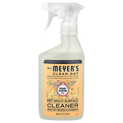 Mrs. Meyers Clean Day, Pet Multi-Surface Cleaner, Orange Blossom, 16 fl oz (473 ml)