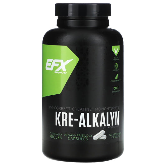 EFX Sports, Kre-Alkalyn, 120 Vegetable Capsules (750 mg per Capsule)