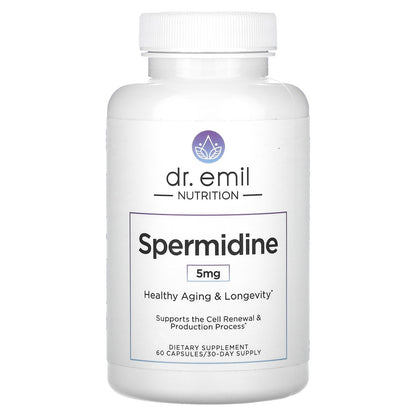 Dr. Emil Nutrition, Spermidine, 5 mg, 60 Capsules (2.5 mg per Capsule)