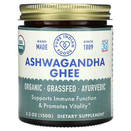 Pure Indian Foods, Ashwagandha Ghee, 5.3 oz (150 g)