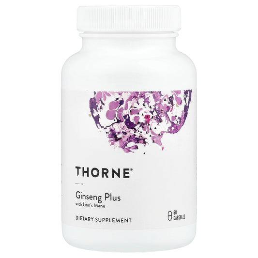 Thorne, Ginseng Plus with Lion's Mane, 60 Capsules