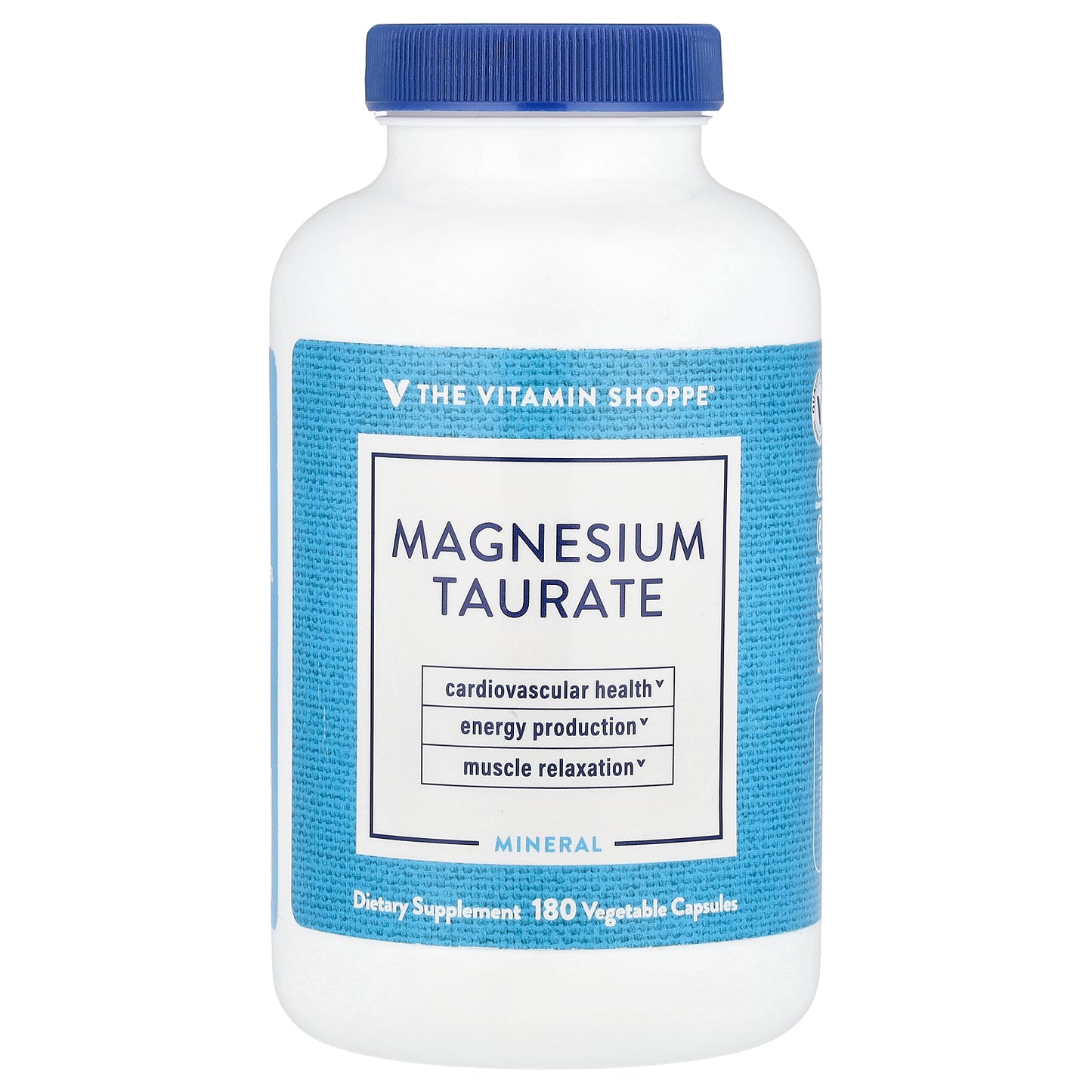 The Vitamin Shoppe, Magnesium Taurate, 125 mg, 180 Vegetable Capsules