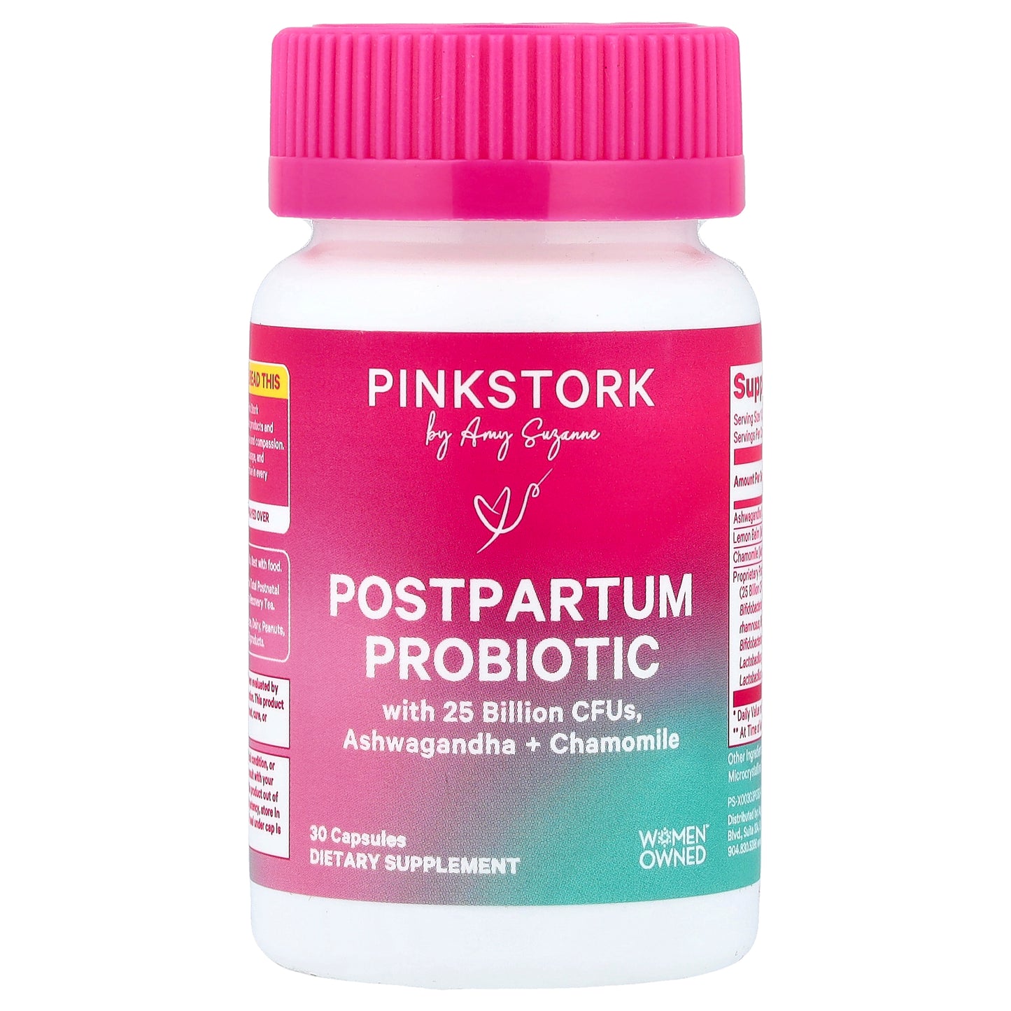 Pink Stork, Postpartum Probiotic, 30 Capsules