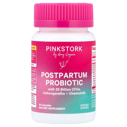 Pink Stork, Postpartum Probiotic, 30 Capsules