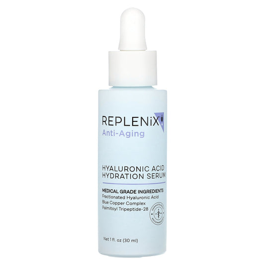 Replenix, Anti-Aging, Hyaluronic Acid Hydration Serum, Fragrance Free, 1 fl oz (30 ml)