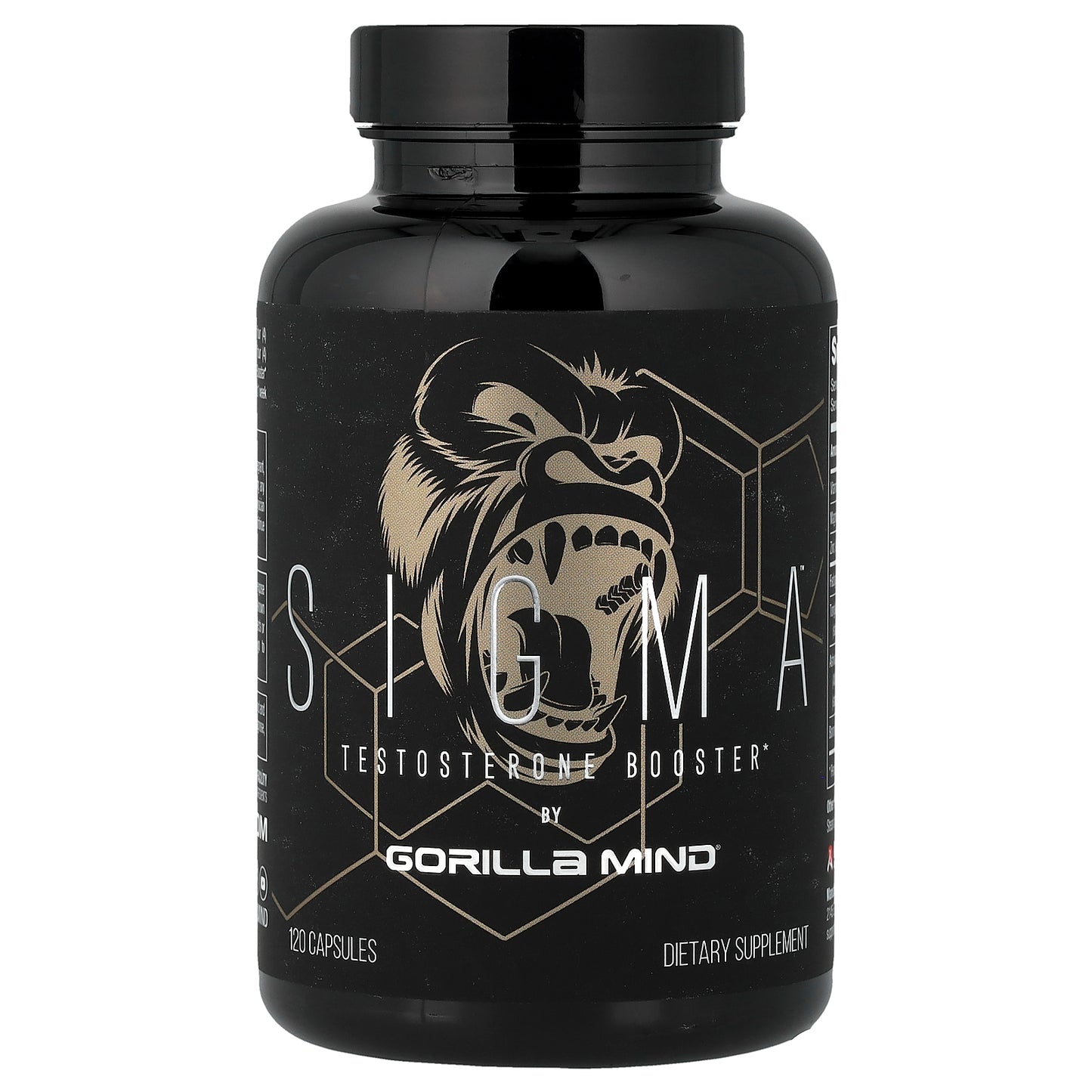 Gorilla Mind, Sigma™, Testosterone Booster, 120 Capsules