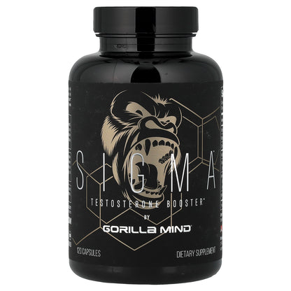 Gorilla Mind, Sigma™, Testosterone Booster, 120 Capsules