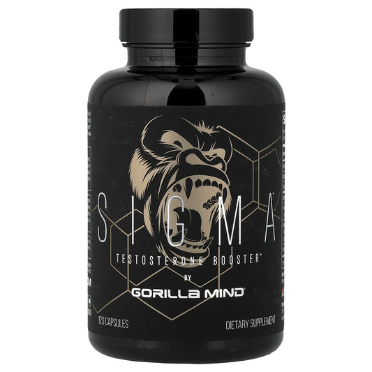 Gorilla Mind, Sigma™, Testosterone Booster, 120 Capsules