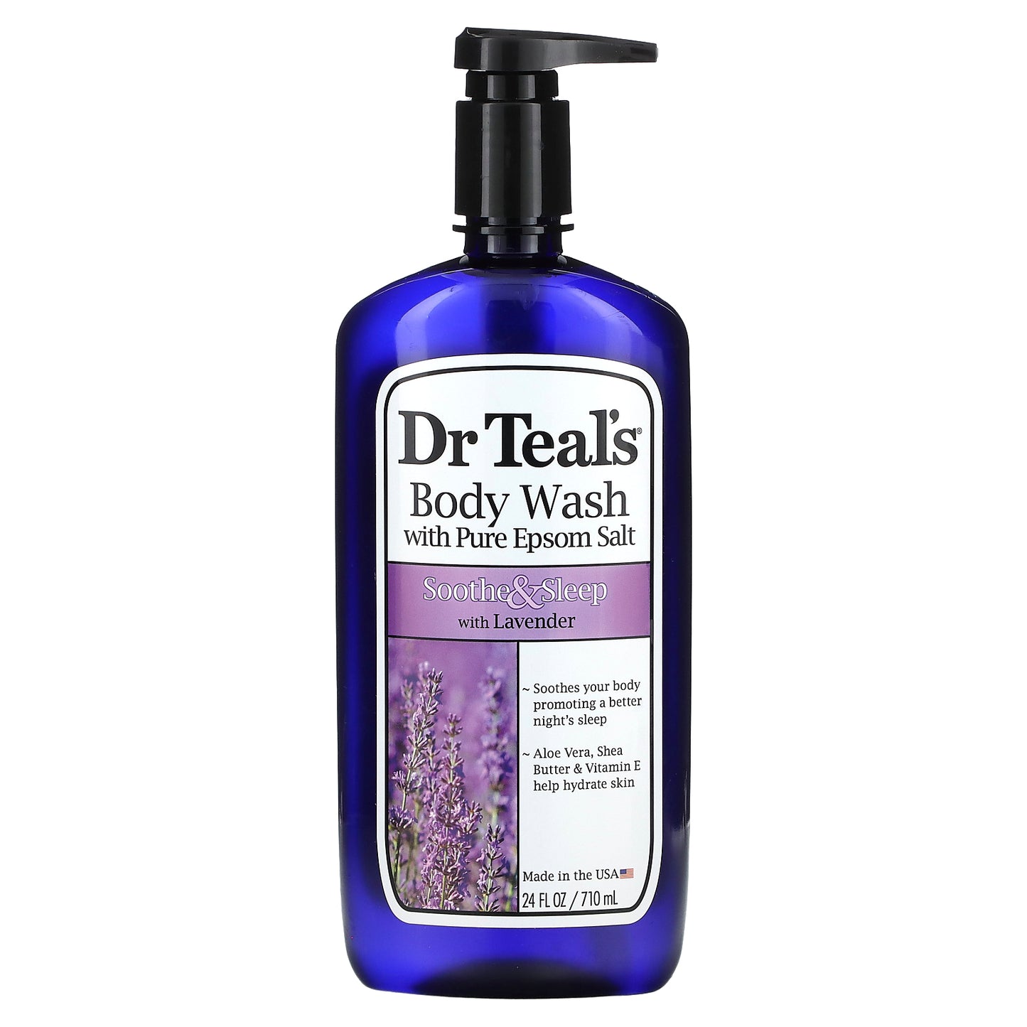Dr. Teal's, Body Wash With Pure Epsom Salt, Soothe & Sleep, 24 fl oz (710 ml)