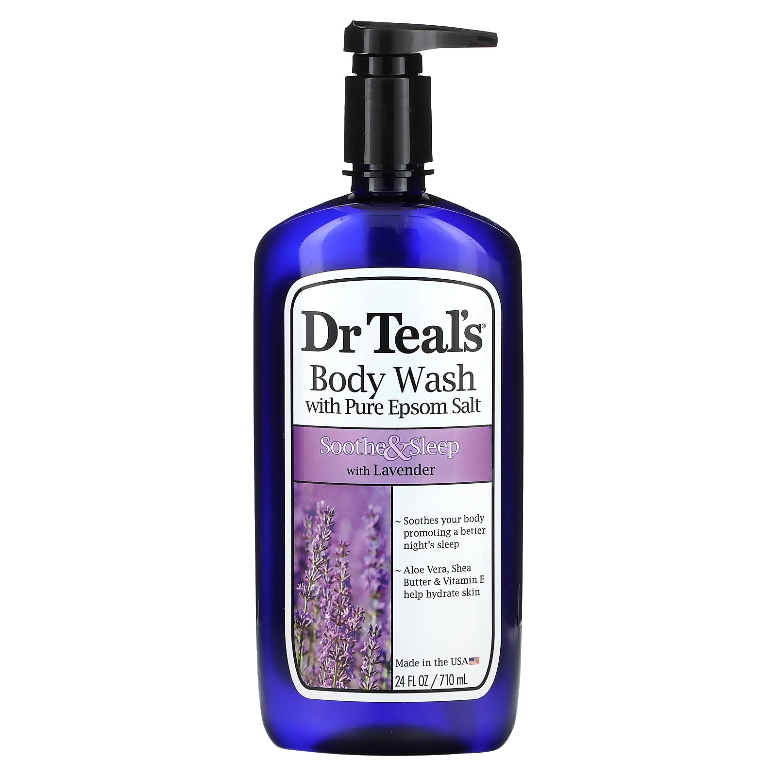 Dr. Teal's, Body Wash With Pure Epsom Salt, Soothe & Sleep, 24 fl oz (710 ml)
