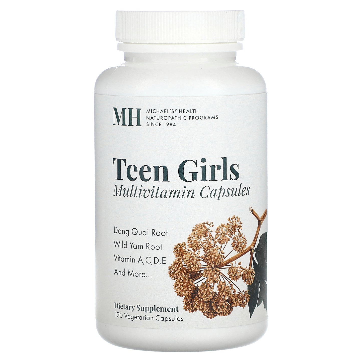 Michael's Naturopathic, Teen Girls Multivitamin, 120 Vegetarian Capsules