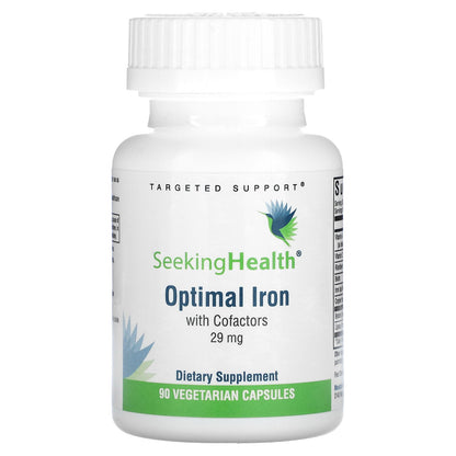 Seeking Health, Optimal Iron With Cofactors, 29 mg, 90 Vegetarian Capsules