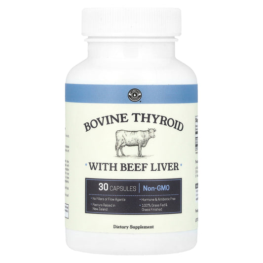 Left Coast Performance, Bovine Thyroid with Beef Liver, 30 Capsules