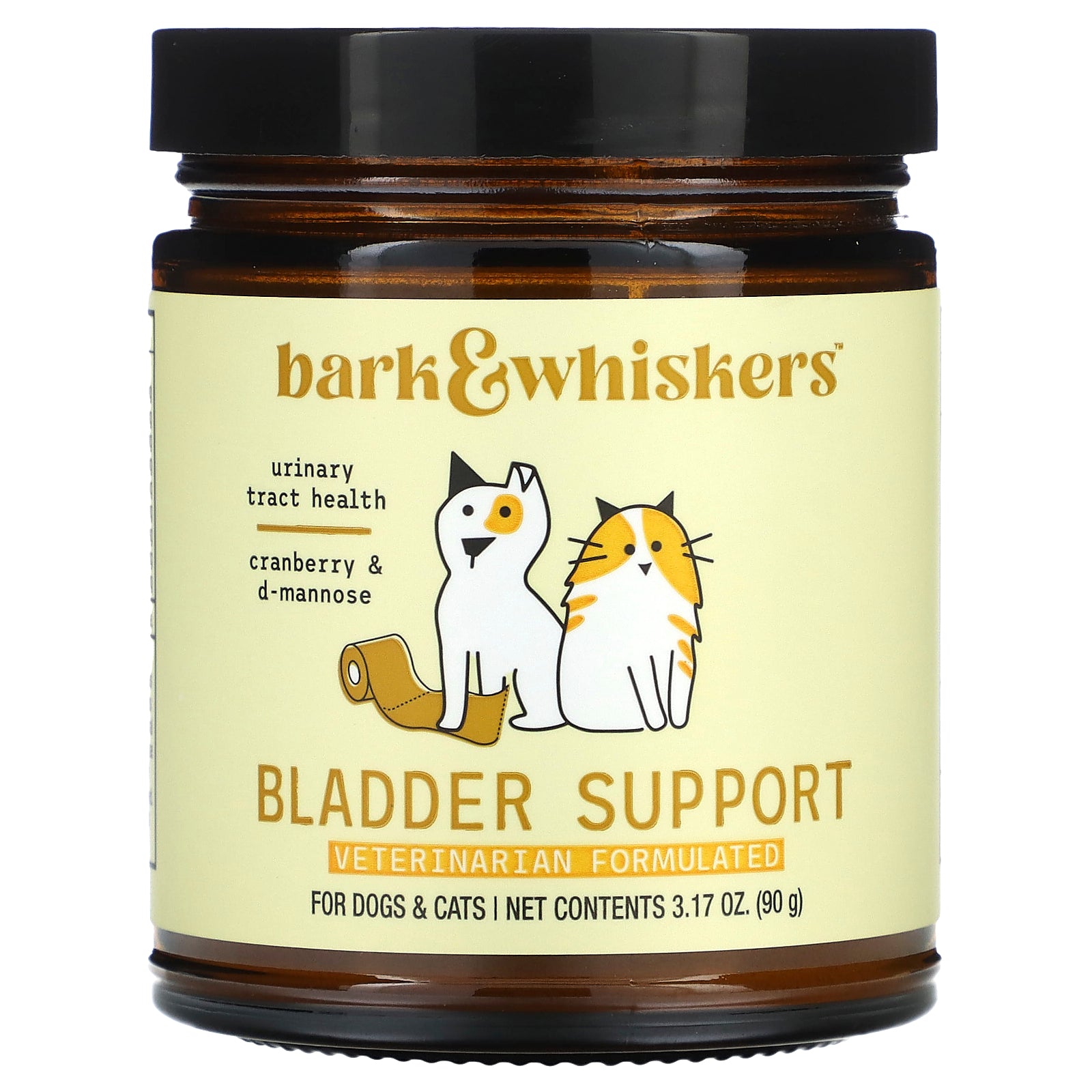 Dr. Mercola, Bark & Whiskers™, Bladder Support, For Dogs & Cats, 3.17 oz (90 g)